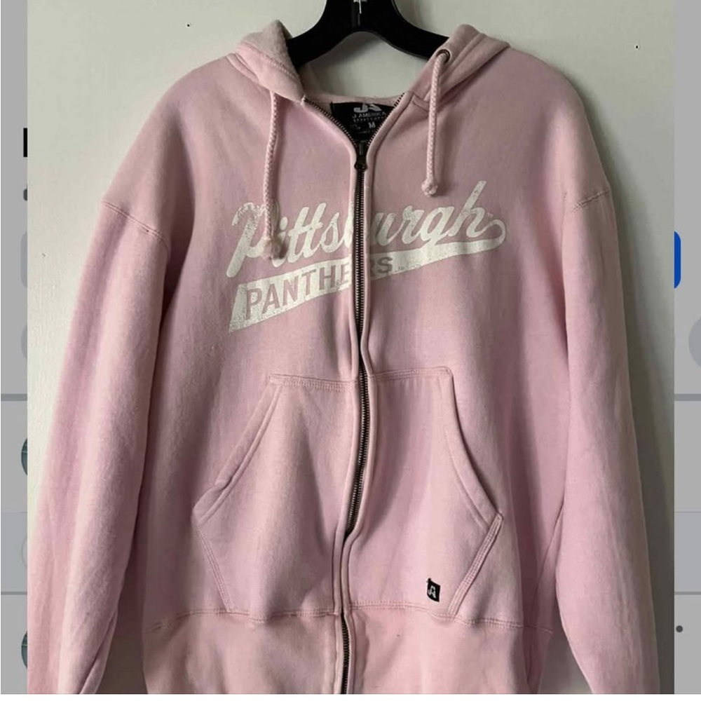 Pink Pittsburgh Panthers Hoodie Medium